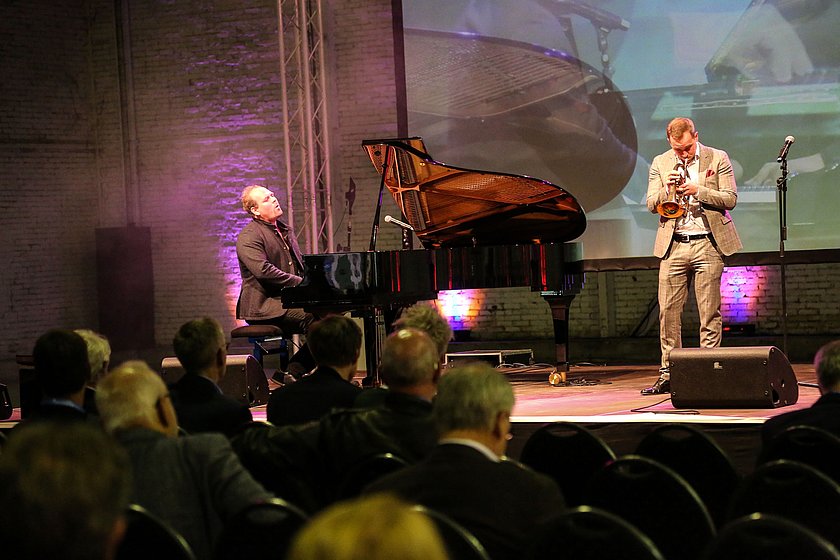 Musiker auf der Bühne