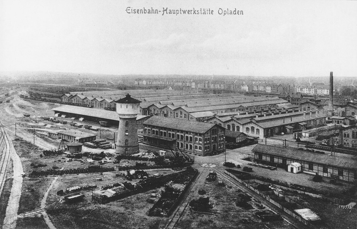 Historische Ansichtskarte der Bahnstadt